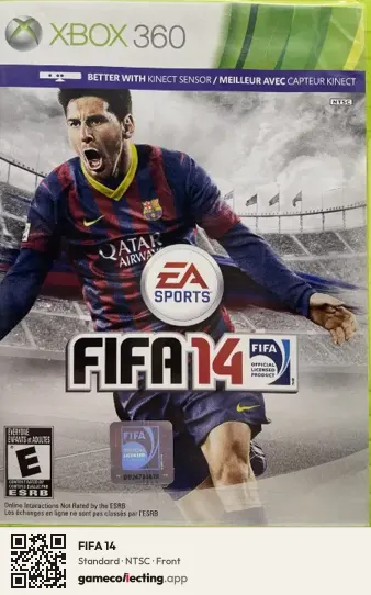 FIFA 14 Xbox 360, NTSC box front