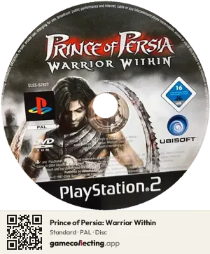 Prince of Persia: Warrior Within PlayStation 2, PAL disc