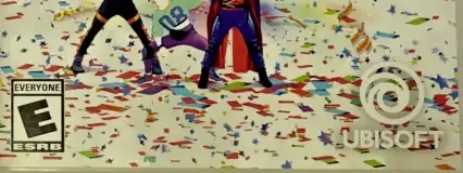 Just Dance 2019, the ESRB box on its front