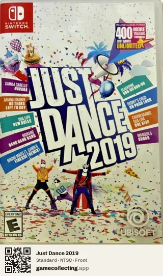 Just Dance 2019 Nintendo Switch, NTSC box front