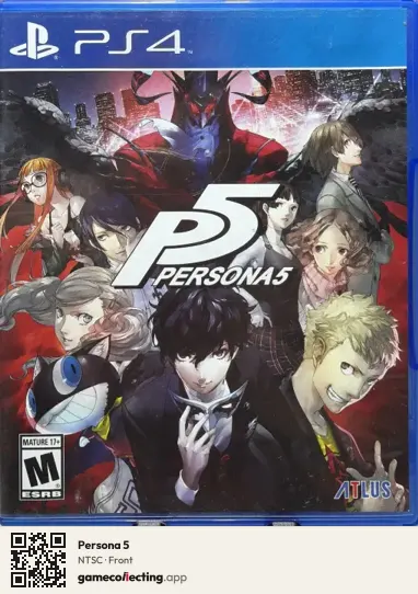 Persona 5 PlayStation 4, NTSC box front