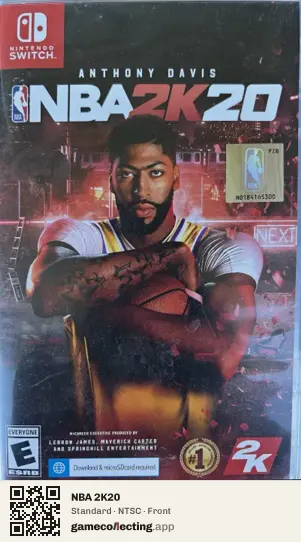 NBA 2K20 Nintendo Switch, NTSC box front
