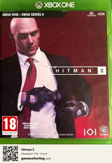 Hitman 2 Xbox One, PAL box front