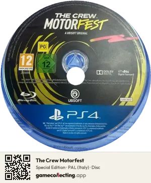 The Crew Motorfest PlayStation 4, PAL disc