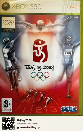 Beijing 2008 Xbox 360, PAL box front