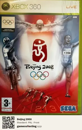 Beijing 2008 Xbox 360, PAL box front