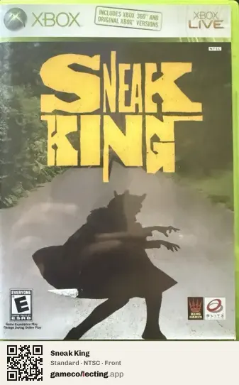 Sneak King Xbox 360, NTSC box front