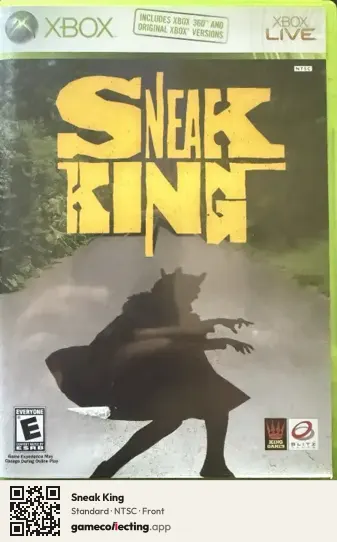 Sneak King Xbox 360, NTSC box front