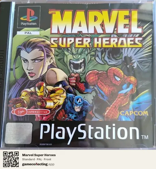 Marvel Super Heroes PlayStation, PAL box front