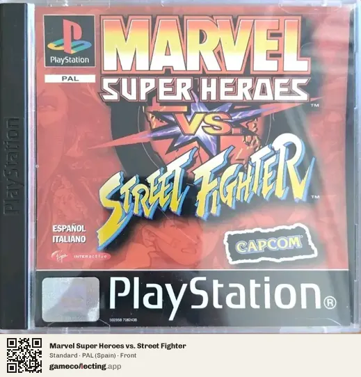 Marvel Super Heroes vs. Street Fighter PlayStation, Spain box front