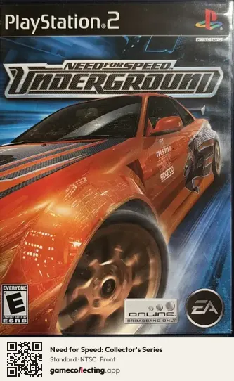 Need for Speed: Collector's Series PlayStation 2, NTSC box front