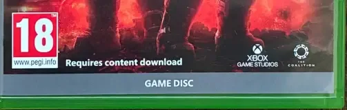 Gears of War: E-Day, the PEGI square on its front