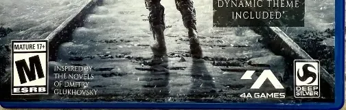 Metro Exodus, the ESRB box on its front
