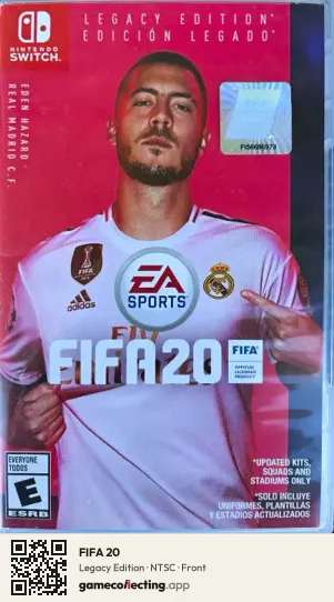 FIFA 20 Nintendo Switch, NTSC box front