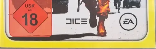 Battlefield: Bad Company 2, the USK square on its front