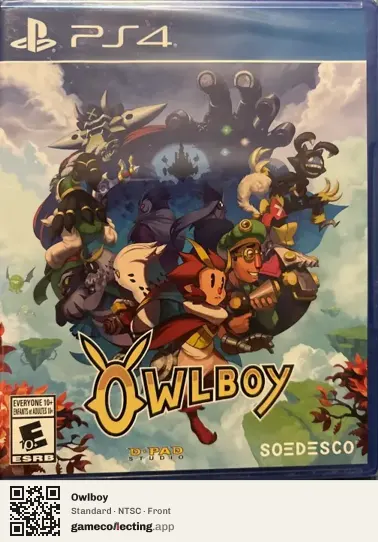 Owlboy PlayStation 4, NTSC box front