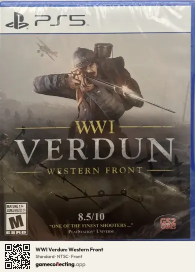 WWI Verdun: Western Front PlayStation 5, NTSC box front