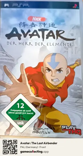 Avatar: The Last Airbender PlayStation Portable, Germany box front