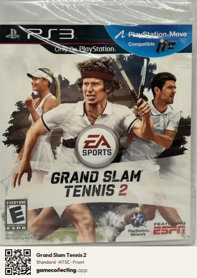 Grand Slam Tennis 2 PlayStation 3, NTSC box front