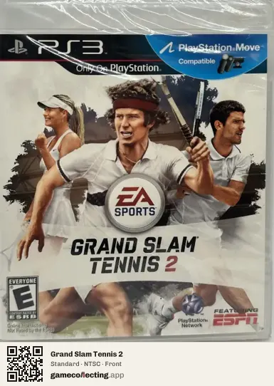 Grand Slam Tennis 2 PlayStation 3, NTSC box front