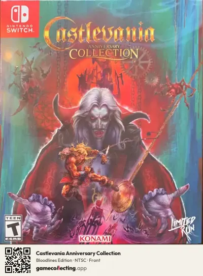 Castlevania Anniversary Collection Nintendo Switch, NTSC box front