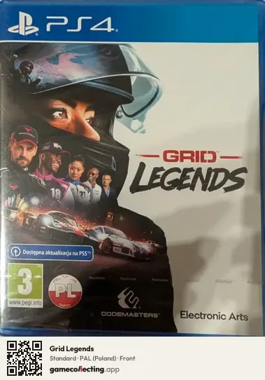 Grid Legends PlayStation 4, Poland box front