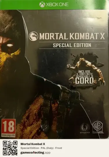 Mortal Kombat X Xbox One, Italy box front