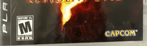 Resident Evil 5, the ESRB box on its front