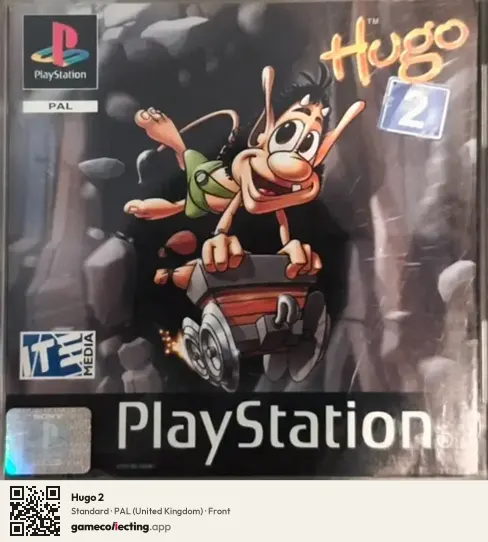 Hugo 2 PlayStation, United Kingdom box front