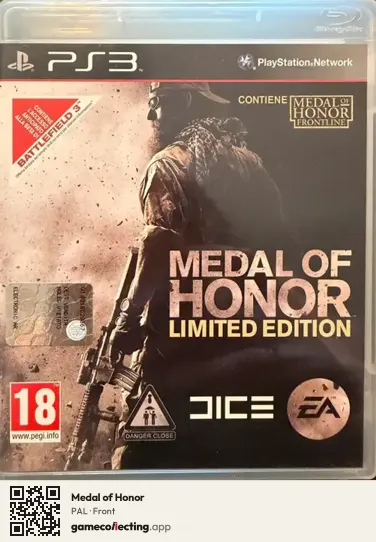 Medal of Honor PlayStation 3, PAL box front
