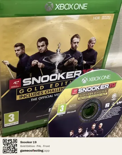 Snooker 19 Xbox One, PAL box front
