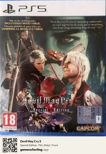 Devil May Cry 5 PlayStation 5, Italy box front