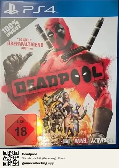 Deadpool PlayStation 4, Germany box front