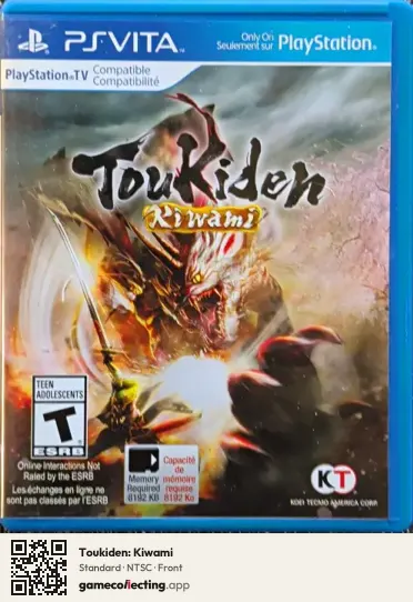 Toukiden: Kiwami PlayStation Vita, NTSC box front