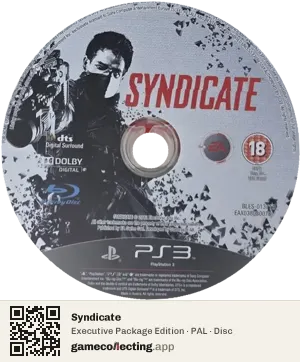 Syndicate PlayStation 3, PAL disc