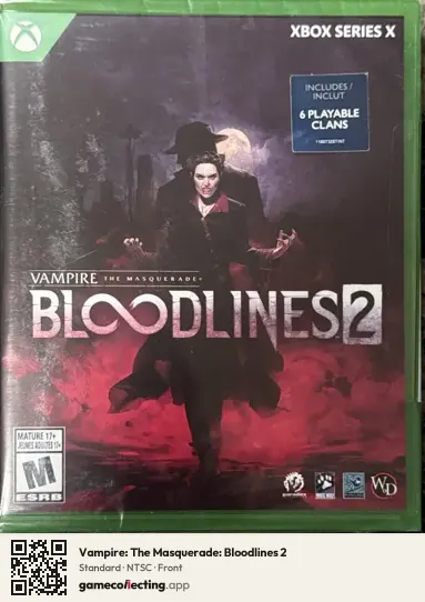 Vampire: The Masquerade: Bloodlines 2 Xbox Series X, NTSC box front