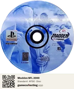 Madden NFL 2000 PlayStation, NTSC disc