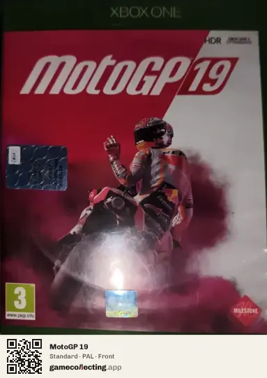 MotoGP 19 Xbox One, PAL box front