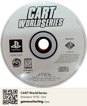 CART World Series PlayStation, NTSC disc