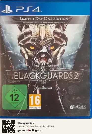 Blackguards 2 PlayStation 4, PAL box front