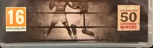 Fight Night Champion, the PEGI square on its front