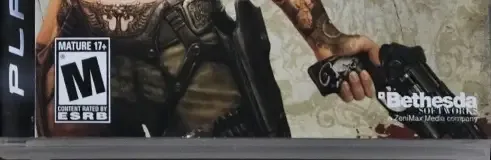 Wet, the ESRB box on its front