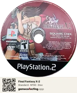 Final Fantasy X-2 PlayStation 2, NTSC disc