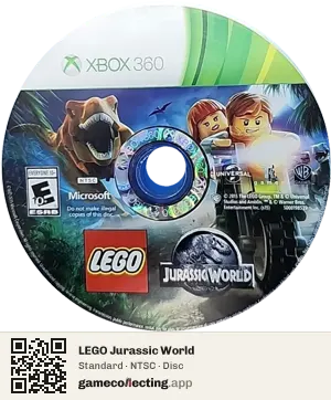 LEGO Jurassic World Xbox 360, NTSC disc