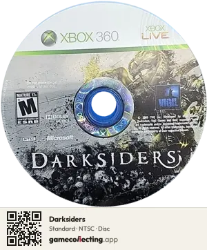 Darksiders Xbox 360, NTSC disc