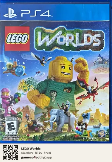 LEGO Worlds PlayStation 4, NTSC box front