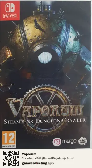 Vaporum Nintendo Switch, United Kingdom box front