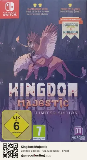 Kingdom Majestic Nintendo Switch, Germany box front