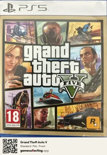 Grand Theft Auto V PlayStation 5, PAL box front