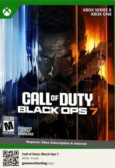 Call of Duty: Black Ops 7 Xbox Series X, NTSC box front